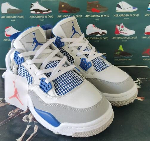 Air Jordan 4 Retro White Blue-1