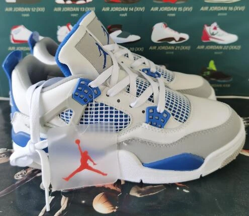 Air Jordan 4 Retro White Blue-1