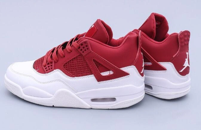 Air Jordan 4 Retro Wine Red White-1
