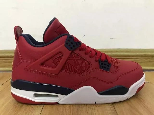 Air Jordan 4 SE FIBA Red Black White-1