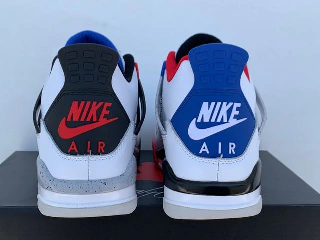 Air Jordan 4 White Black Red Gray Blue