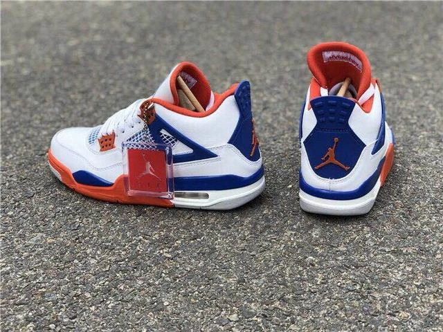 Affordable Air Jordan 4 White Blue Red-1