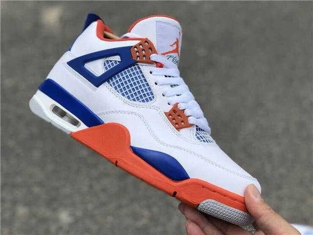 Air Jordan 4 White Blue Red-1