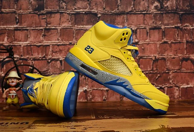 Air Jordan 5 All Yellow-1