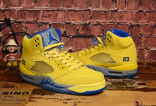 Air Jordan 5 All Yellow-1