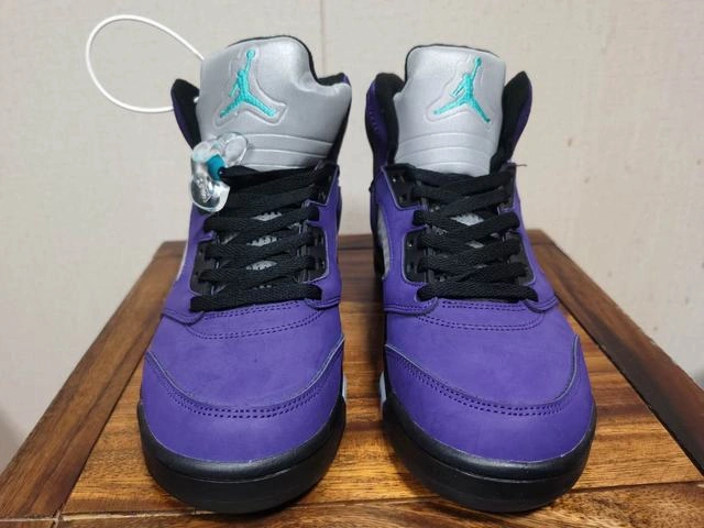 Air Jordan 5 Black Purple Grapes-1