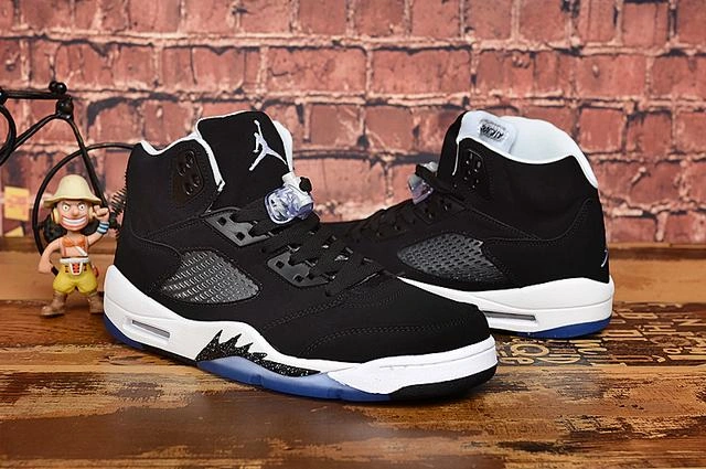 Air Jordan 5 Oreo Black White-1