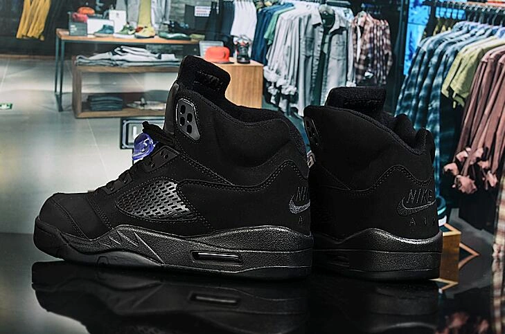 Air Jordan 5 Retro All Black-1