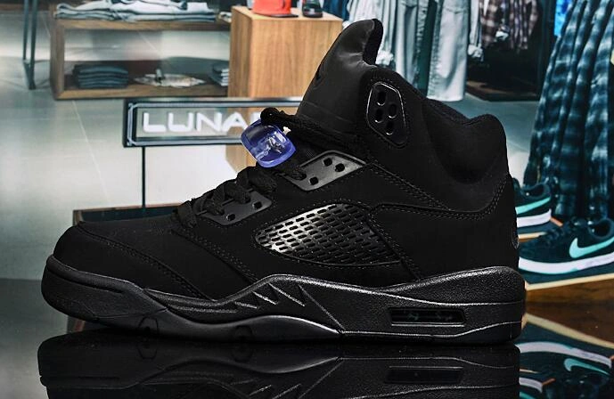 Air Jordan 5 Retro All Black-1