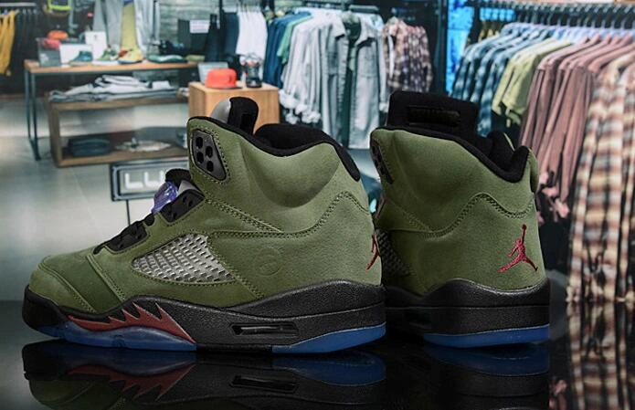 Air Jordan 5 Retro Army Green-1