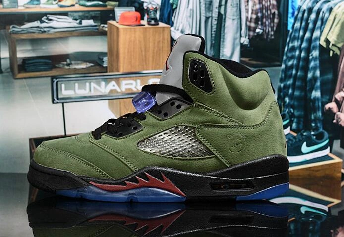 Air Jordan 5 Retro Army Green-1