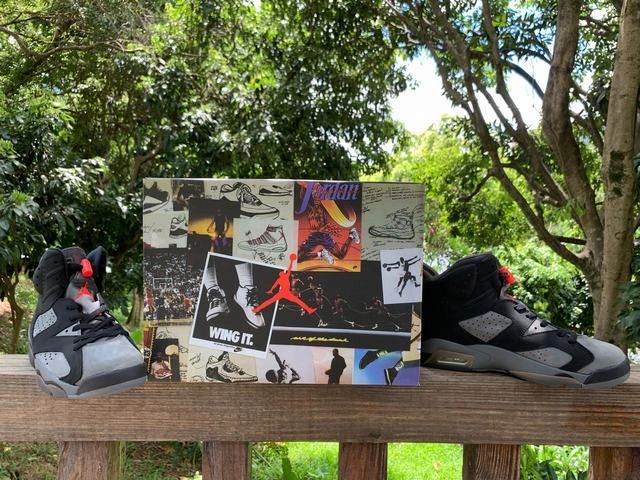 Air Jordan 6 Black Red Grey-1