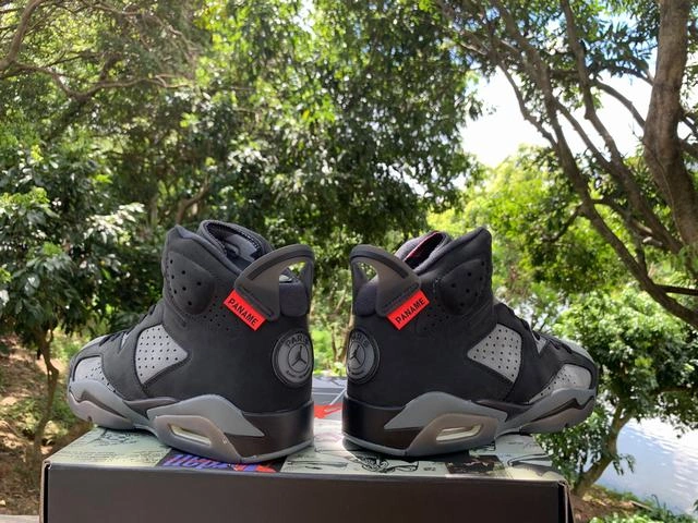 Air Jordan 6 Black Red Grey-1