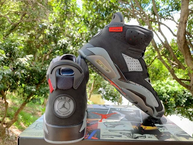 Air Jordan 6 Black Red Grey-1