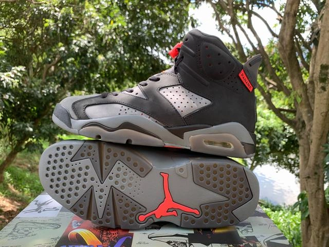 Air Jordan 6 Black Red Grey-1