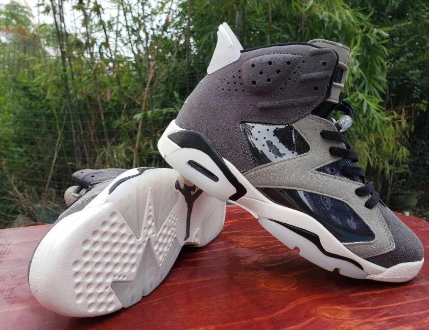 Air Jordan 6 Dark Gray White-1
