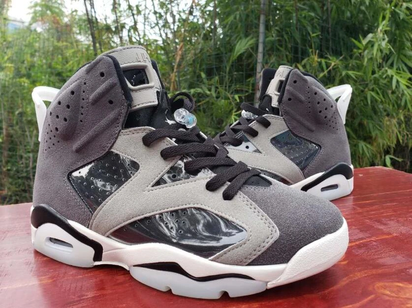 Air Jordan 6 Dark Gray White-1
