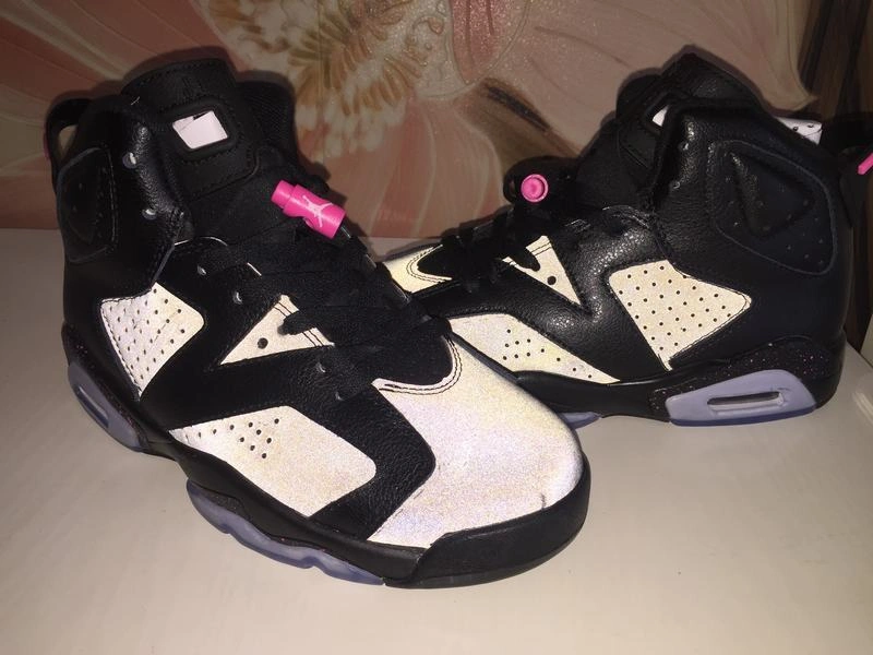 Air Jordan 6 GS Black Pink 3M-01