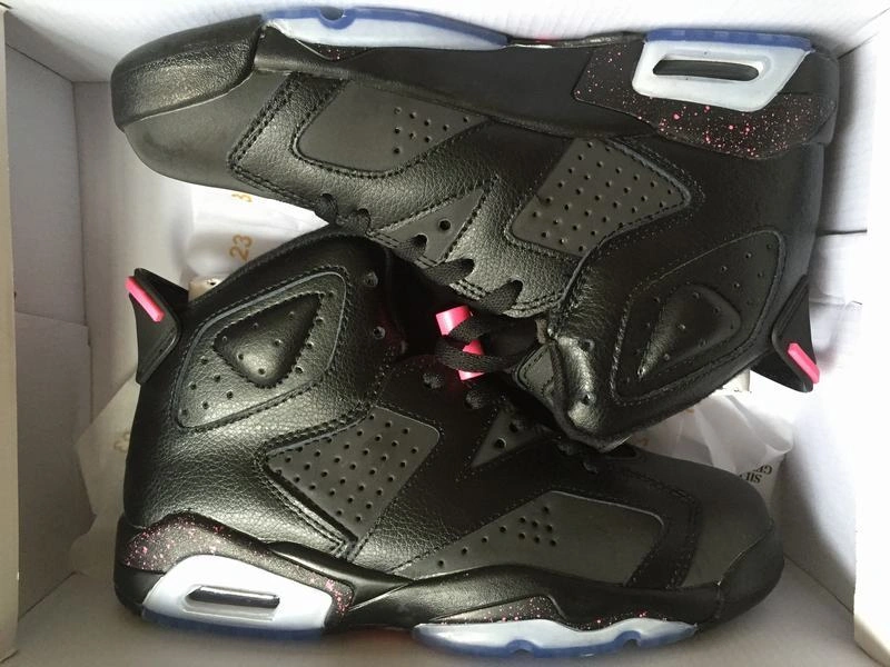 Air Jordan 6 GS Black Pink 3M-01