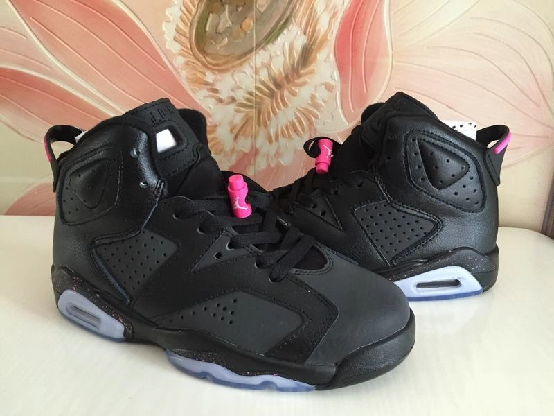 Air Jordan 6 GS Black Pink 3M-01