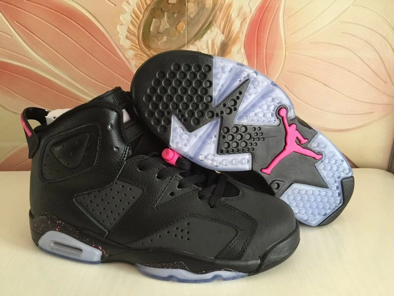Air Jordan 6 GS Black Pink 3M-01