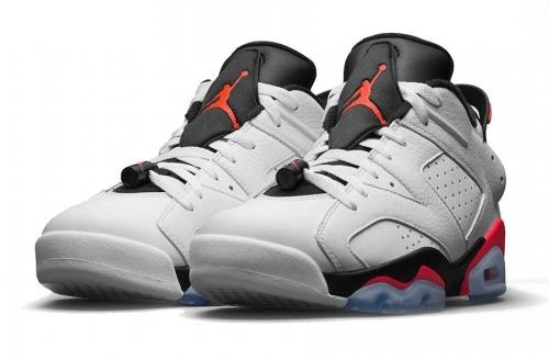 Air Jordan 6 Retro Low White Infrared 23-Black
