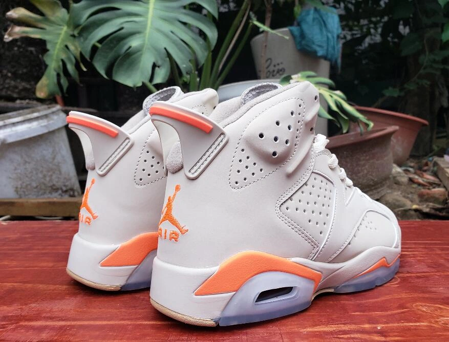 Air Jordan 6 Retro White Orange-1