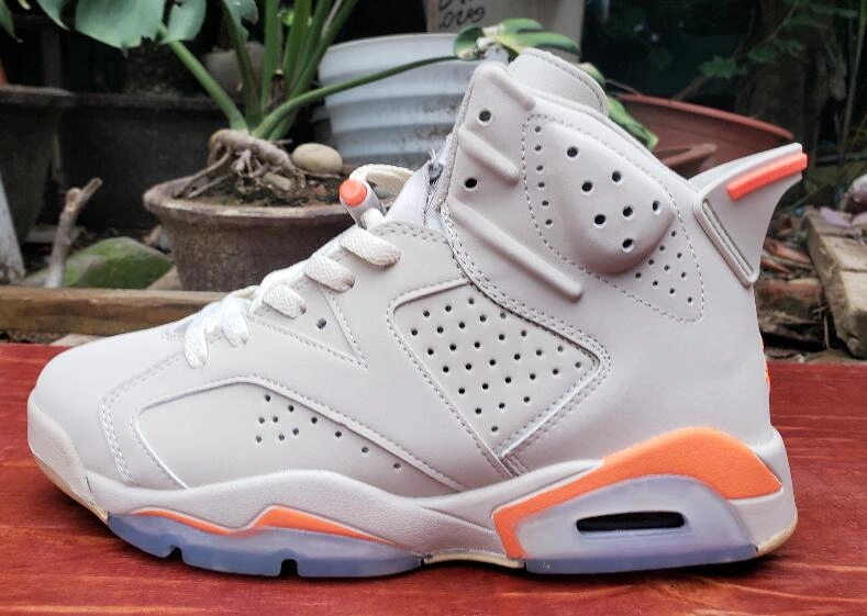 Air Jordan 6 Retro White Orange-1
