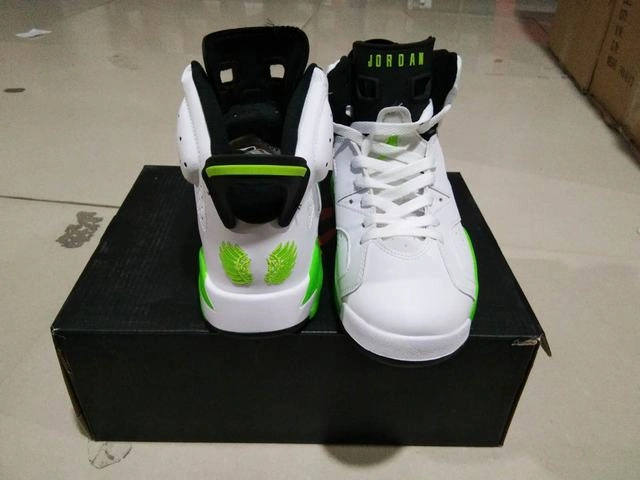 Air Jordan 6 White Fluorescent Green-1
