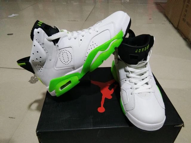 Air Jordan 6 White Fluorescent Green-1