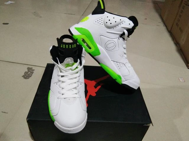 Air Jordan 6 White Fluorescent Green-1