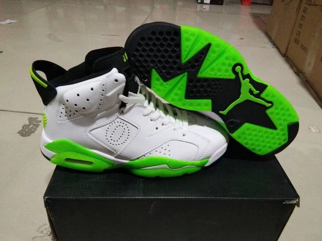 Air Jordan 6 White Fluorescent Green-1