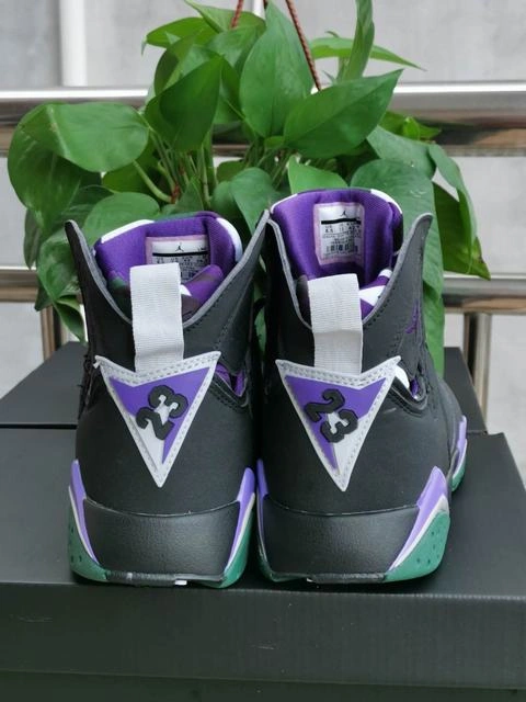 Air Jordan 7 Retro Black Gray Purple-1