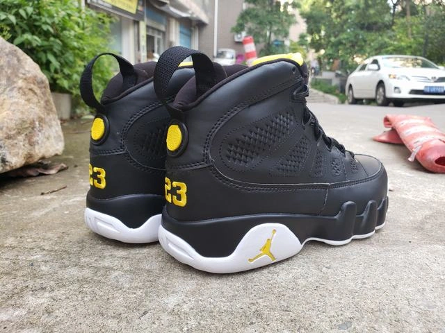 Air Jordan 9 Retro Black Yellow White-1