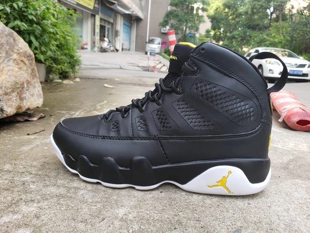Air Jordan 9 Retro Black Yellow White-1