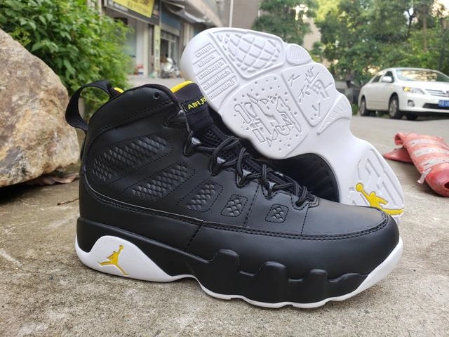 Air Jordan 9 Retro Black Yellow White-1