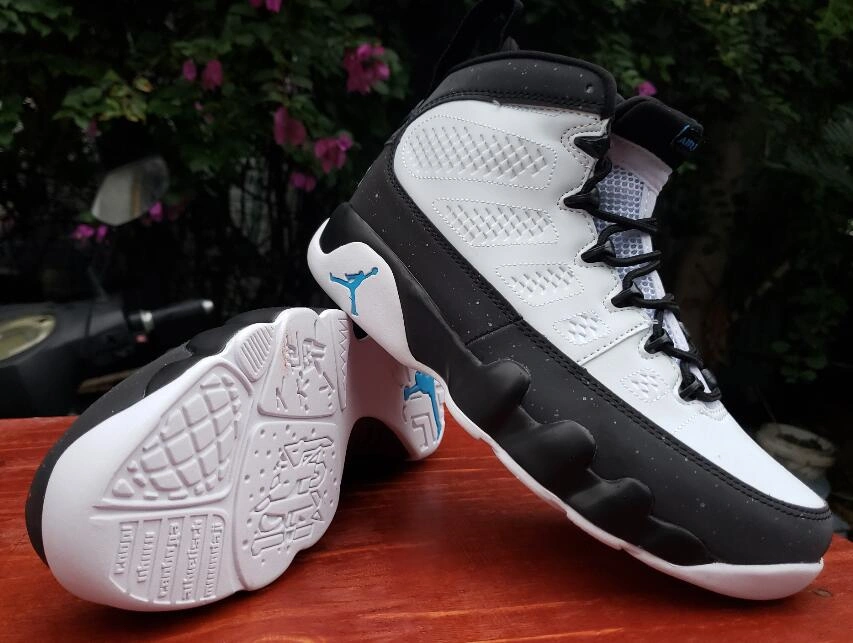 Air Jordan 9 White Black Jade-1