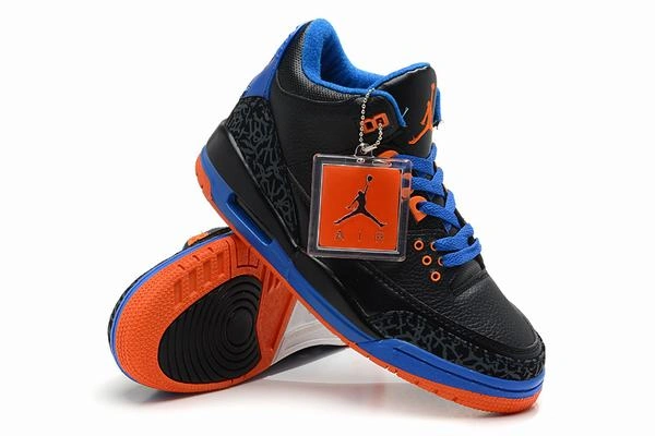 Air Jordan III (3) Retro Black Blue Orange-85