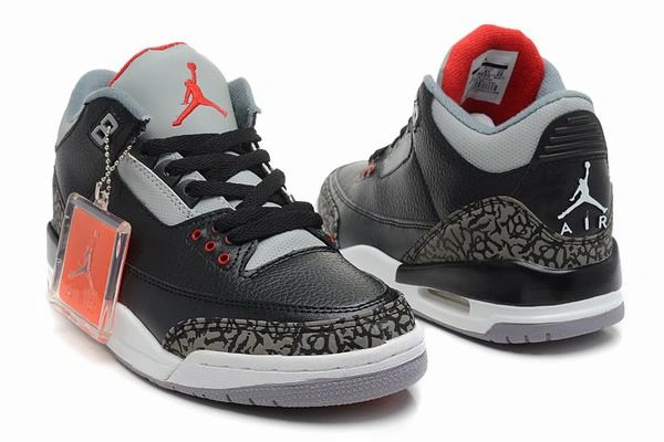 Air Jordan III (3) Retro Black Grey White-80