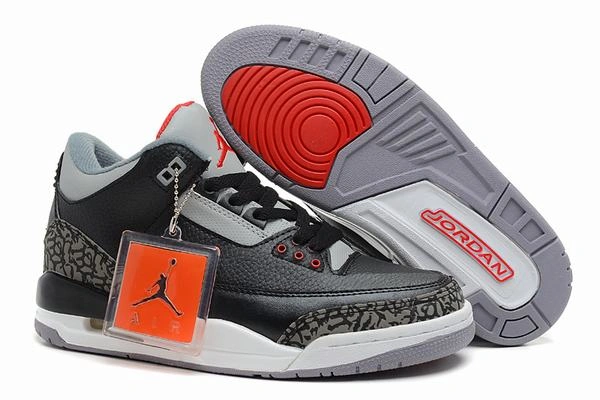 Air Jordan III (3) Retro Black Grey White-80