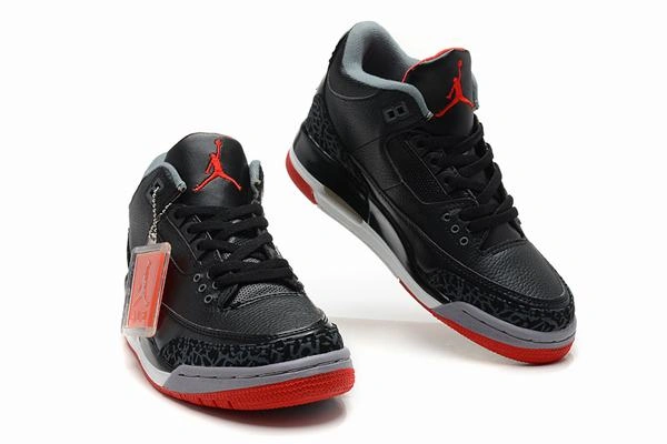 Air Jordan III (3) Retro Black White Red-86