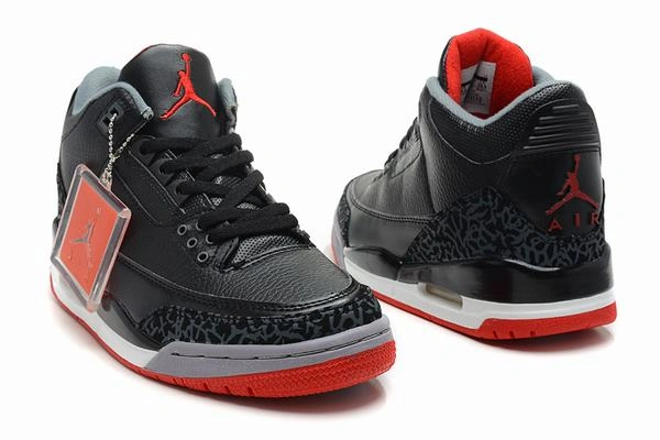 Air Jordan III (3) Retro Black White Red-86