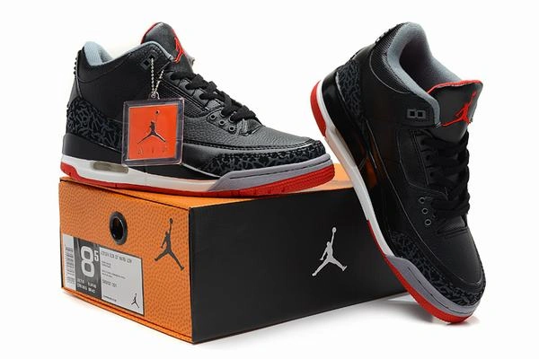 Air Jordan III (3) Retro Black White Red-86