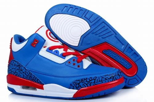 Air Jordan III (3) Retro Blue Red White