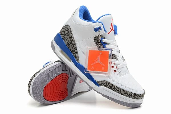Air Jordan III (3) Retro White Grey Blue-81