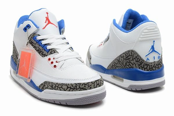 Air Jordan III (3) Retro White Grey Blue-81