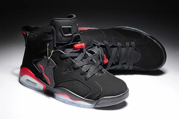 Cheap Air Jordan VI (6) Retro Black Red-114