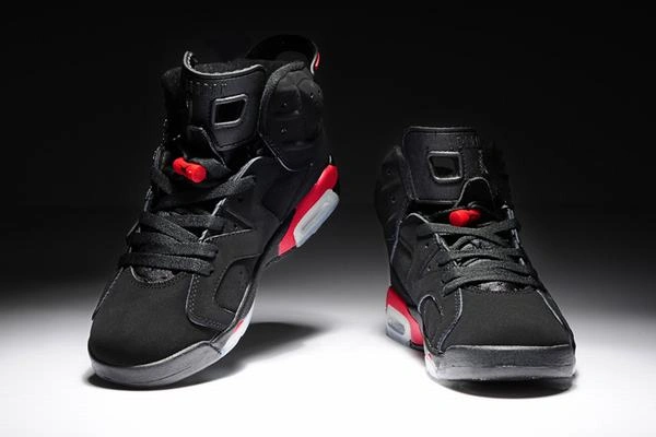 Cheap Air Jordan VI (6) Retro Black Red-114