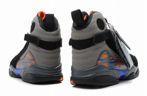 Air Jordan VIII (8) Retro Black Grey Blue Orange