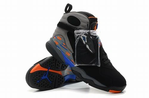 Air Jordan VIII (8) Retro Black Grey Blue Orange
